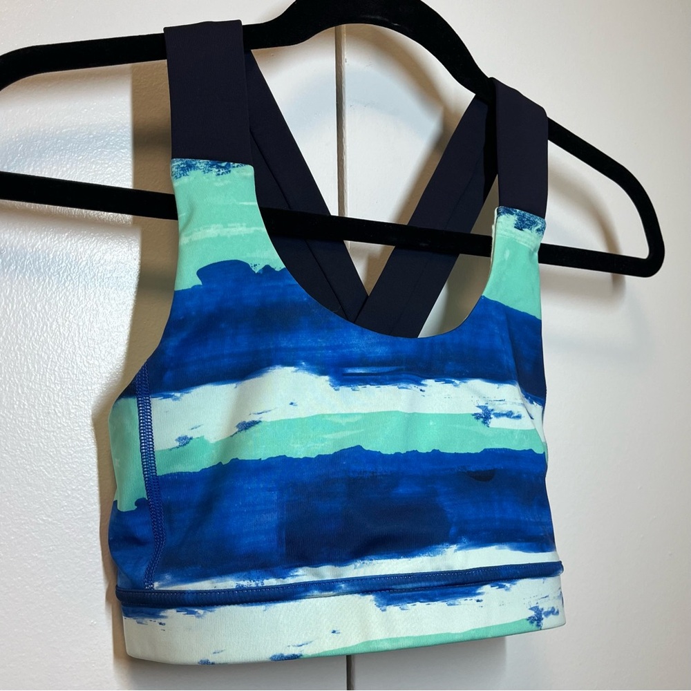 lululemon size 6 All Sports Bra Adjustable Harbor Naval Blue - Picture 5 of 6